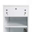 Armoire d'appoint de salle de bain 12 "blanc brillant avec portes à fermeture douce et monture flottante | Idée cadeau