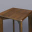 Ensemble de 2 tabourets empilables 100% carrés
