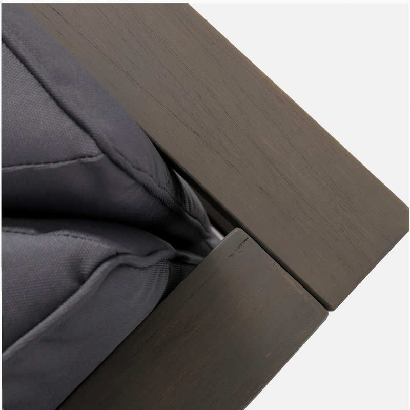 BRAVA X-BACK CORNER BENCH-R WITH COFFEE TABLE , RED, Gray, Left, Dark Gray