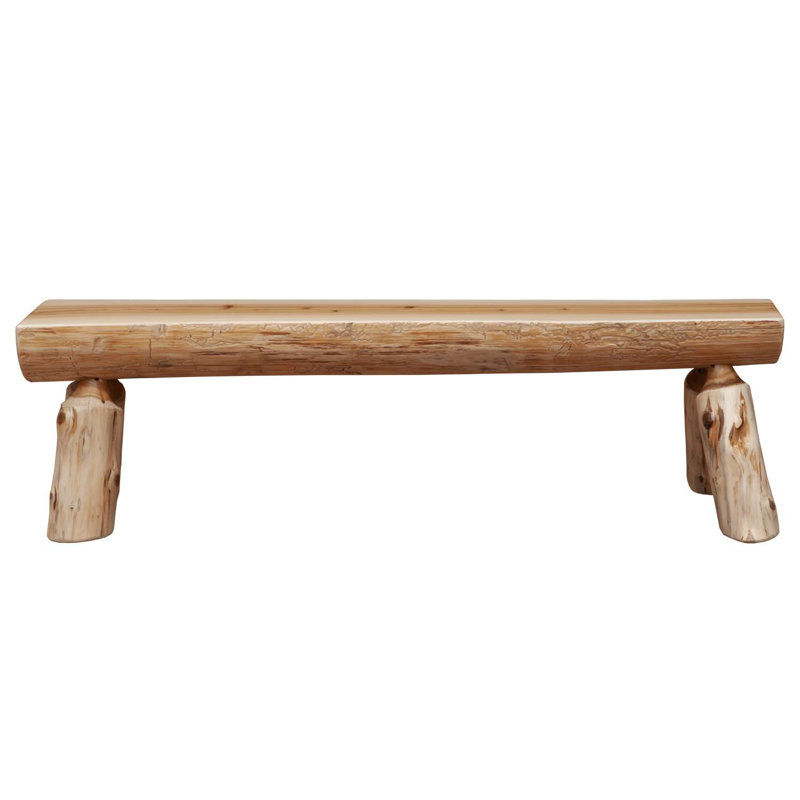  Banc 6 pieds Cedar Log, Patiné, 6 PIEDS