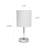 Amandev Simple Designs Mini Basic Table Lamp with Drum Fabric Shade-16393460