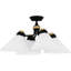 Gelsomina 4-Light Matte Black Semi-Flush Mount Light