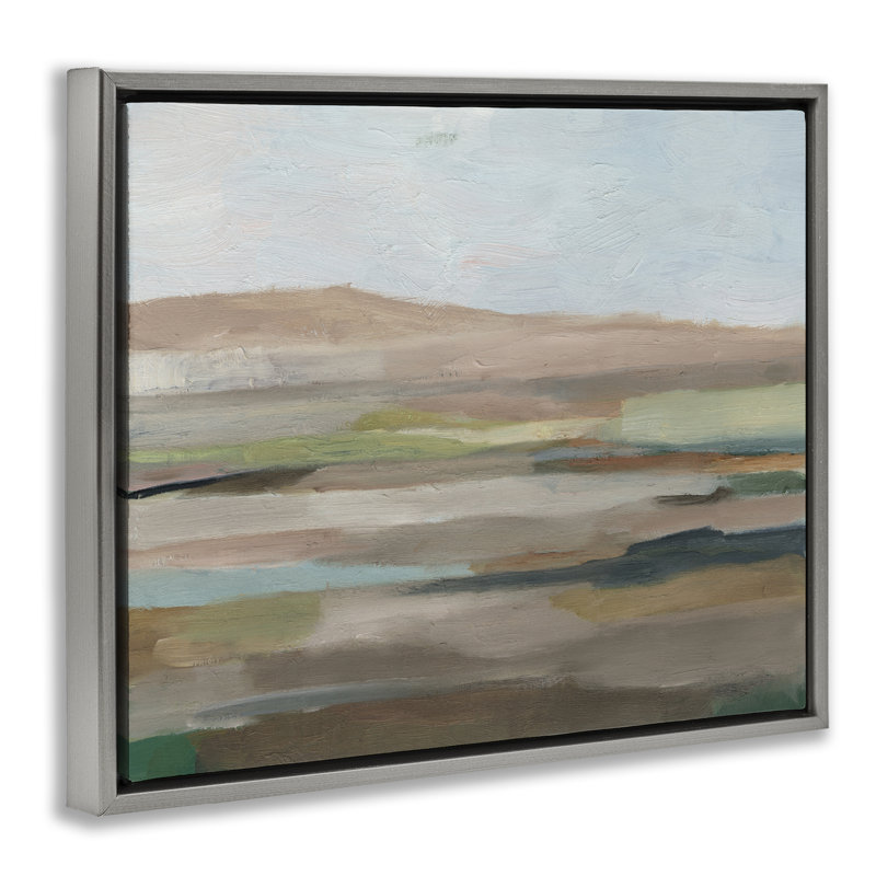  «Scenic Desert Landscape», art mural encadré sur toile flottante par Ethan Harper, H 25 po x l 31 po