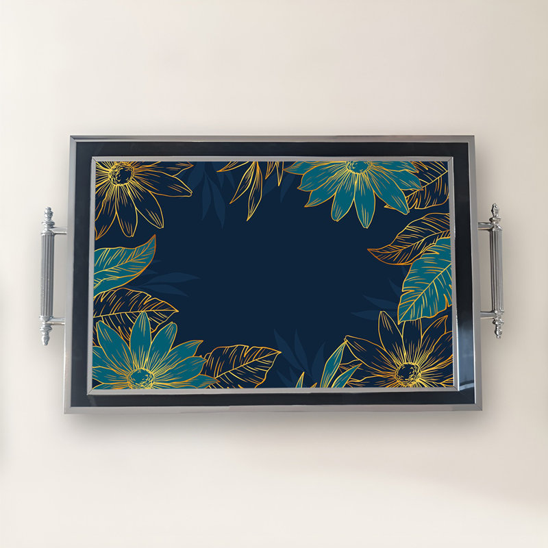 Élégant plateau en verre de 19,7 po x 11,4 po x 1,4 po | Fabrication 100% verre durable | Facile à nettoyer avec un chiffon humide | Idéal pour le service, la présentation décorative et l'organisation | Ajout élégant à la décoration intérieure