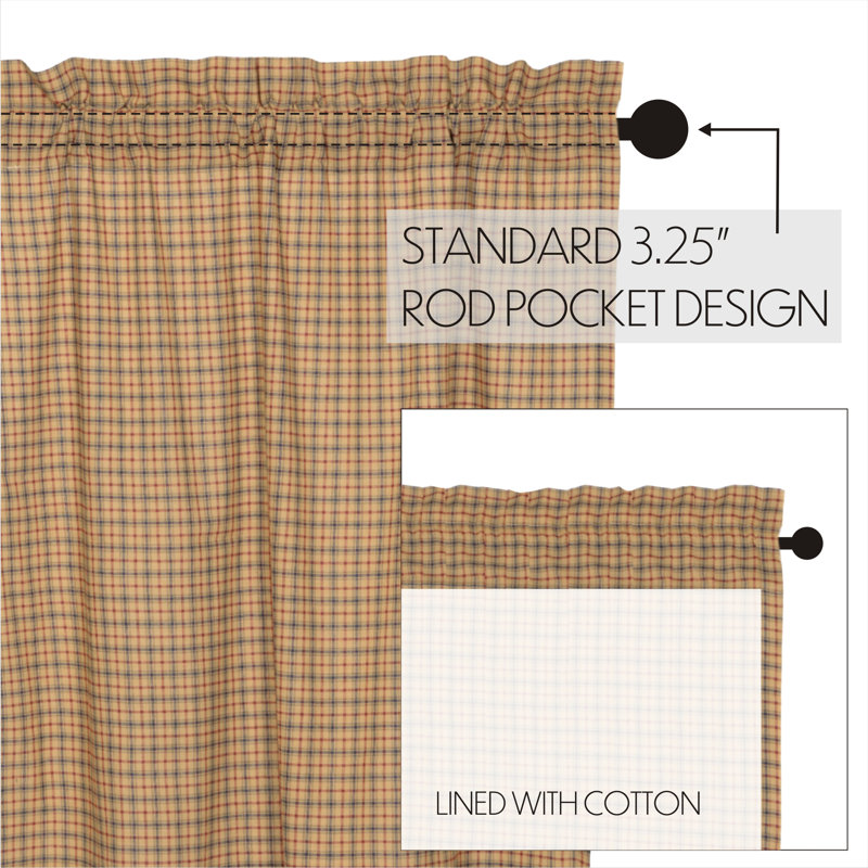 Femke 100% Cotton Room Darkening Curtain Pair