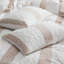 Boho Textured Duvet Cover Set, 3-Piece Lightweight Geometric Stripe Bedding Set with Zipper Closure & Corner Ties, Soft Microfiber Bohemian Chic Bed Set, Includes 2 Pillow Shams (Queen, Beige/White)-120652347