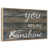 Floating Frame Natural Wood