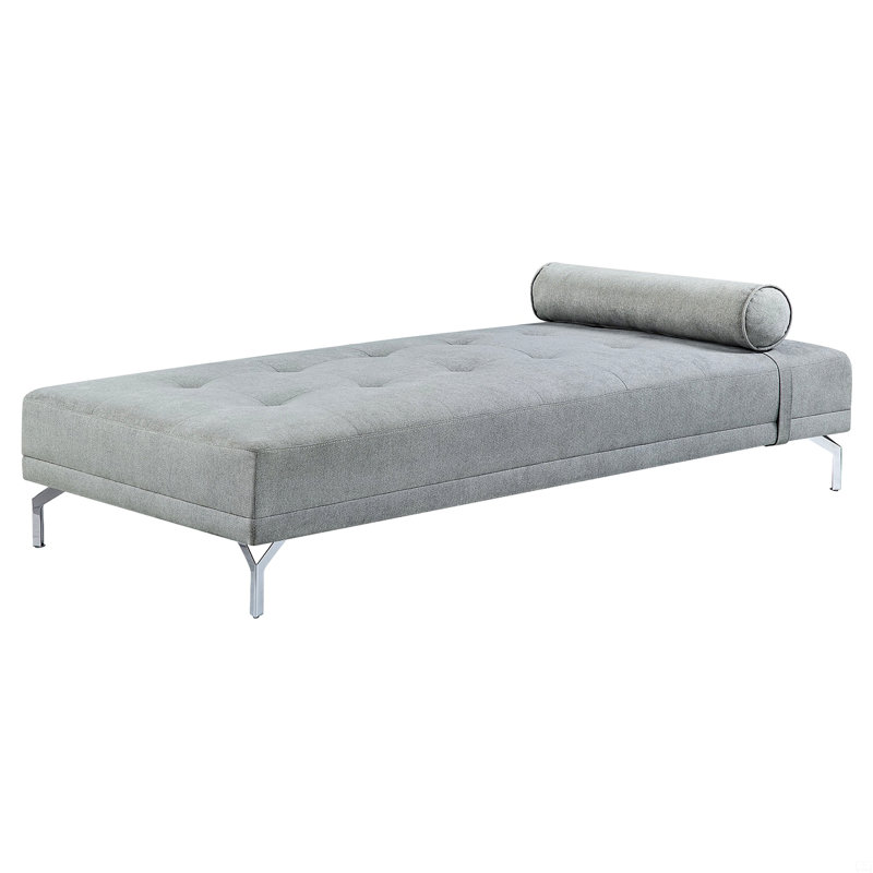 Canapé-lit rembourré en velours avec coussin