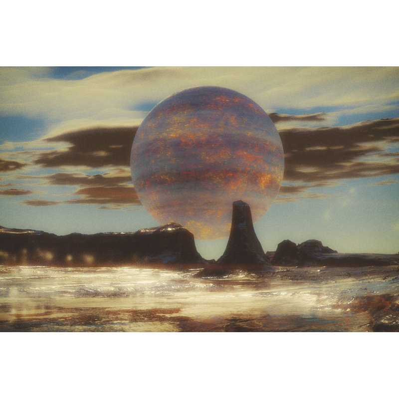 Alien Planet by Gremlin - No Frame Art Prints on Canvas, 20cm H  x 30cm W