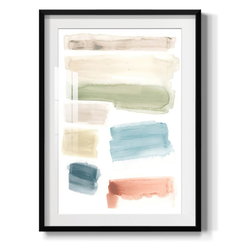 Watercolor Swatches I - Impression encadrée, H 25,5 po x l 17,5 po, Noir