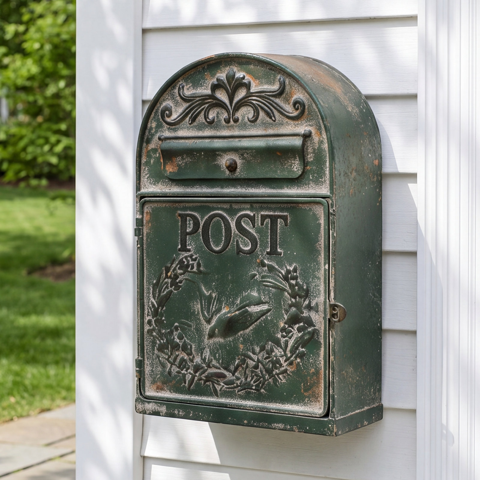 Huron Rustic Wall Mounted Mailbox