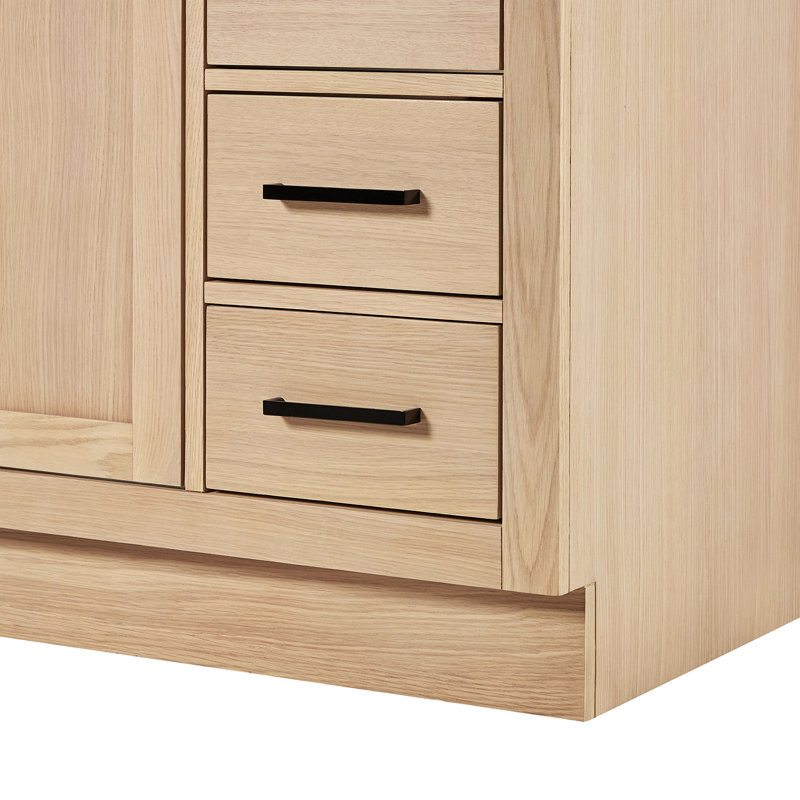 42" Single Bathroom Vanity Base only, Natural Oak