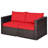 Malti 59 " W Straight Wicker Loveseat with Cushions-282640346