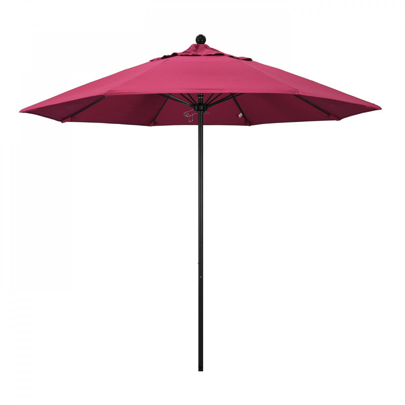 Parasol de marché 9 pi Maria, Toile Sunbrella® rose vif