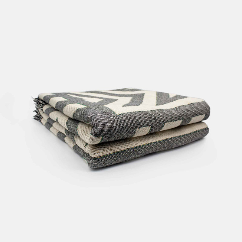 Signet Throw, Charcoal