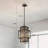 15in Outdoor Pendant Light Fixture Ceiling Crystal Hanging Lantern for Porch