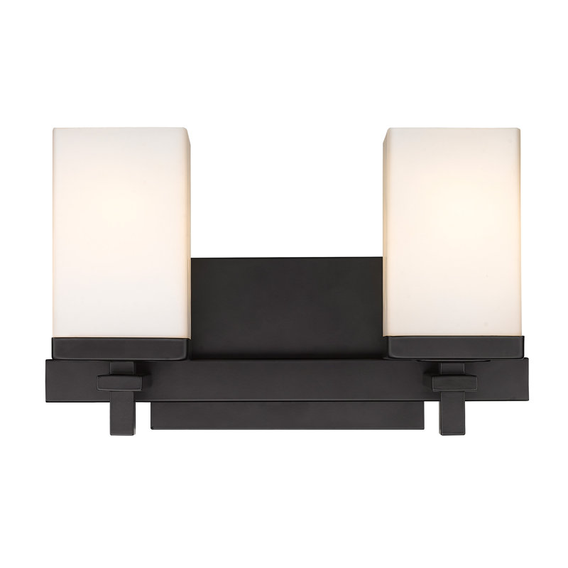 Azamat 3 - Light Dimmable Vanity Light, Matte Black, 2 lights