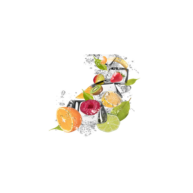 Fruit With Ice - Wrapped Canvas Print