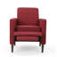 Fauteuil inclinable Mid-Century moderne en tissu (l 27 po) avec pieds fuselés rouges pour le salon et la chambre à coucher