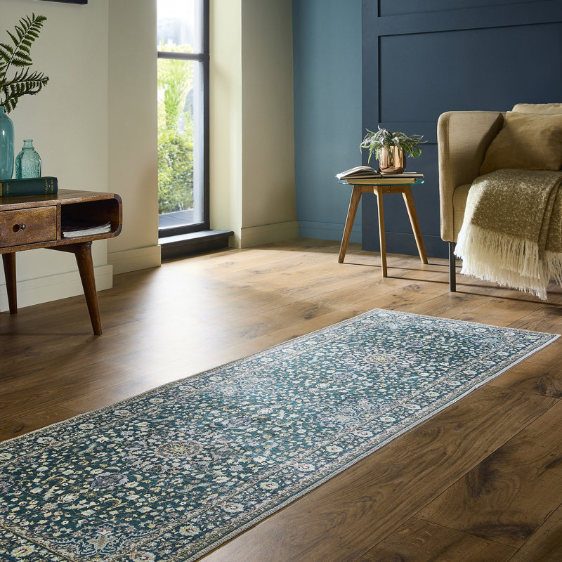 Vintage Look Chenille Machine Printed Area Rug, Runner 67 x 200 cm