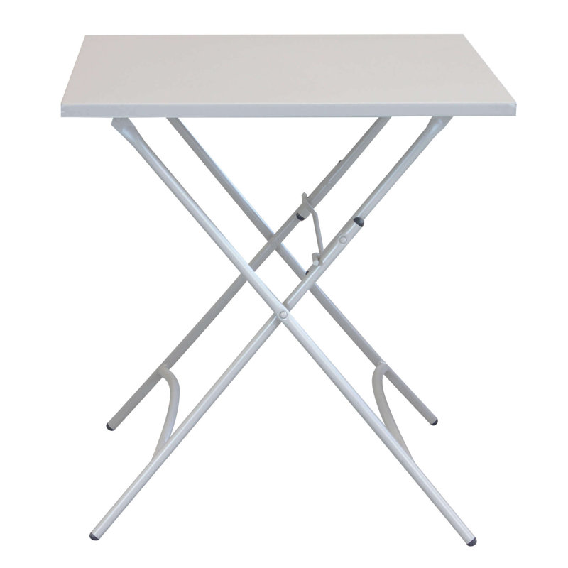 Tammo Rectangular Folding Table, 72cm H x 70cm L x 70cm D, Turtledove