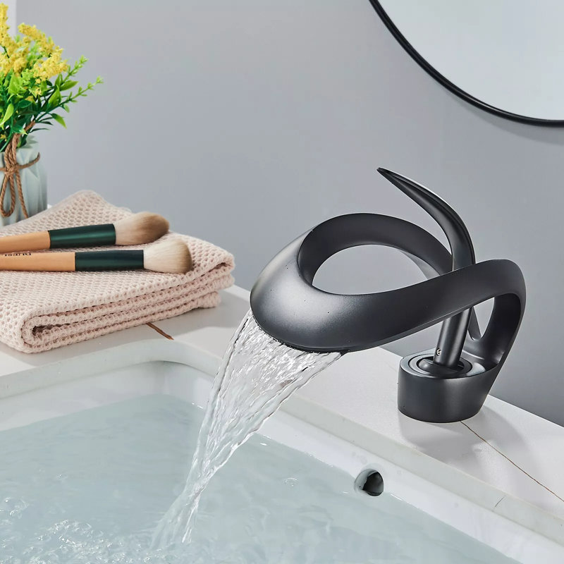 Robinet de salle de bain monocommande Deck, Matte Black