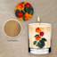  Fire Fire - Ensemble de bougies et sous-verres orange cannelle