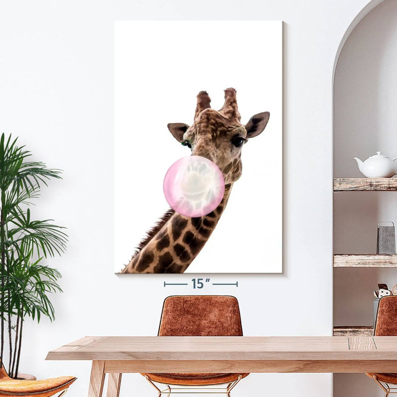 Girafe à bulles, H 51 po x l 34 po x P 1,25 po
