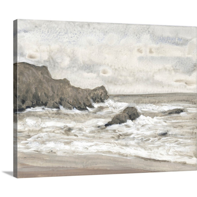 «Coastal Shoreline II» par Timothy O 'Toole - reproduction de photo, H 11 po x l 14 po x P 1,25 po, Toile tendue