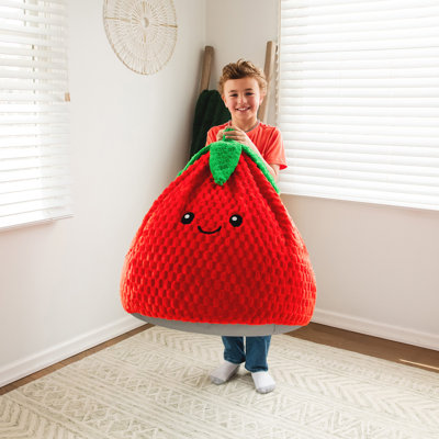 Fauteuil à billes pour enfant Big Joe Strawberry Plushipals