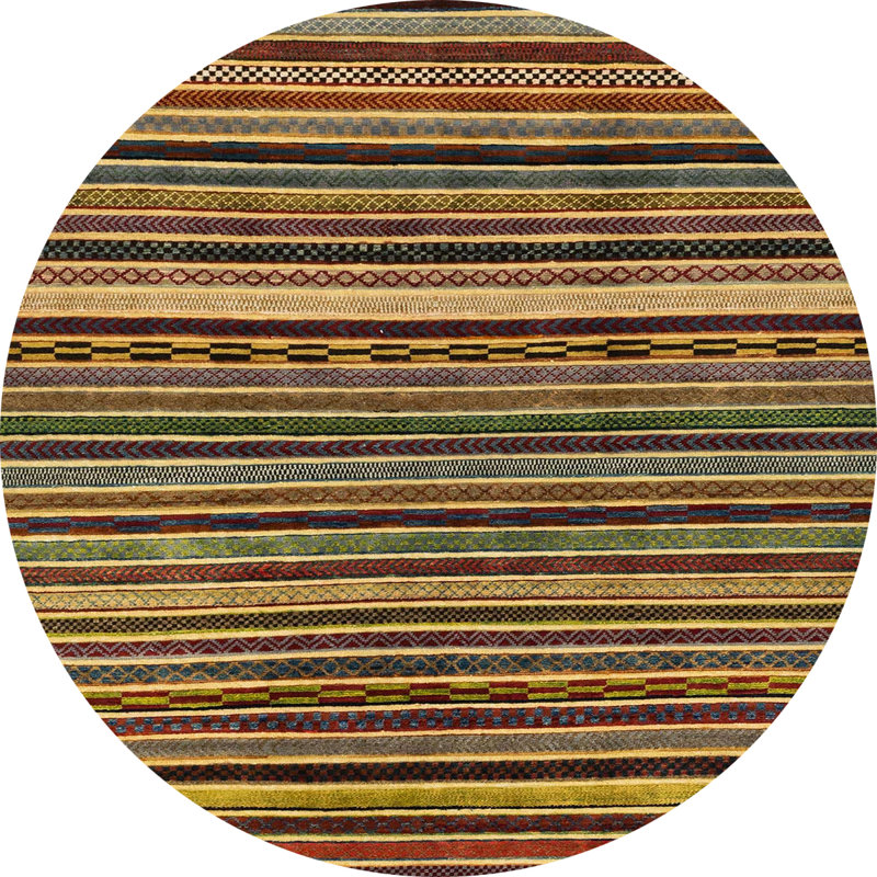 Tapis abstrait moderne 2213, Rond 7 pi