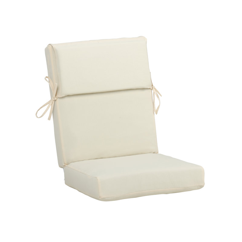 20 x 20 Inch Outdoor Rocking Chair Cushion Set, Cream Yellow