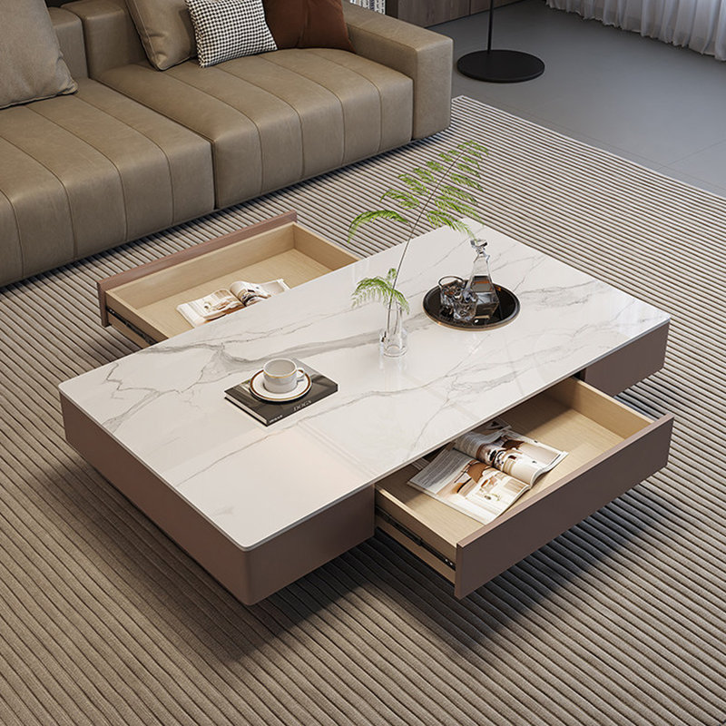 Table basse simple et moderne, 13,77 po H x 59 po L x 31,49 po po
