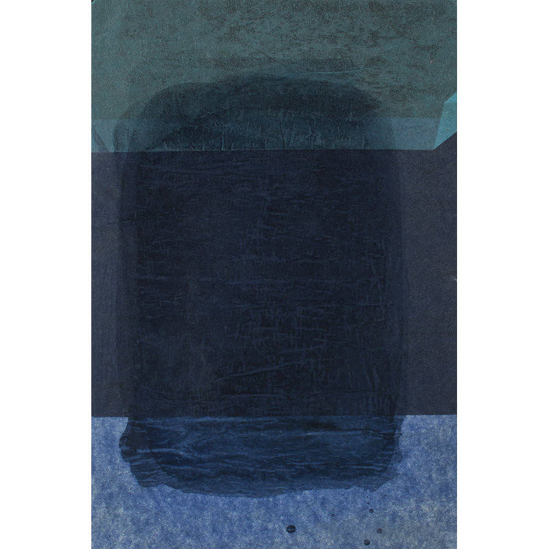 Remembering Rothko II by Rob Delamater - Painting, 122 cm H x 81 cm W, Black Floater Framed