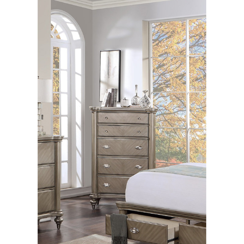 Mobilier de chambre à coucher avec commode 1 pièce Luxury Classic