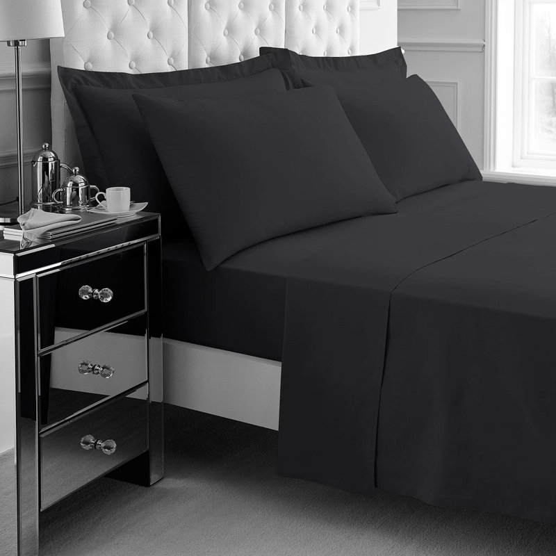 Standard Sheet Set, Double (4'6), Black