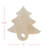 Foreside Home & Garden Set of 4 Tree Boards Whitewash Wood with Leather Tie