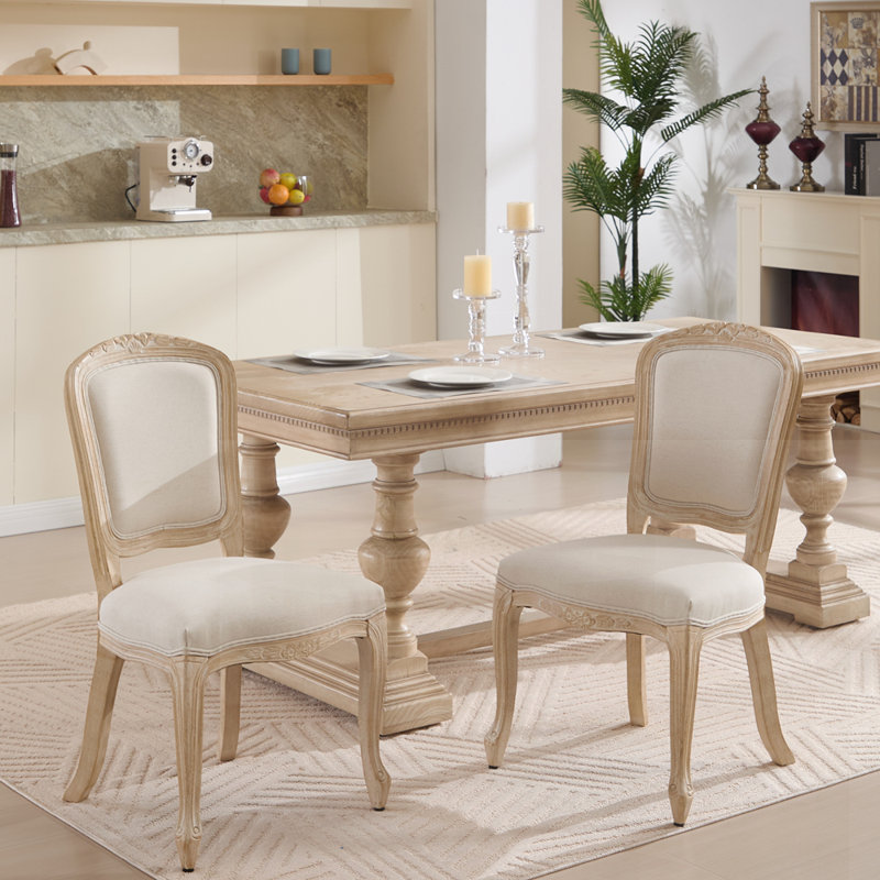 Chaises de salle à manger de style champêtre français, rembourrées avec dossier en forme d'éventail, techniques de tréfilage et de sculpture, démontables pour le salon, la cuisine et le restaurant