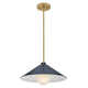 Zoë Single Light Metal Steel Dimmable Pendant