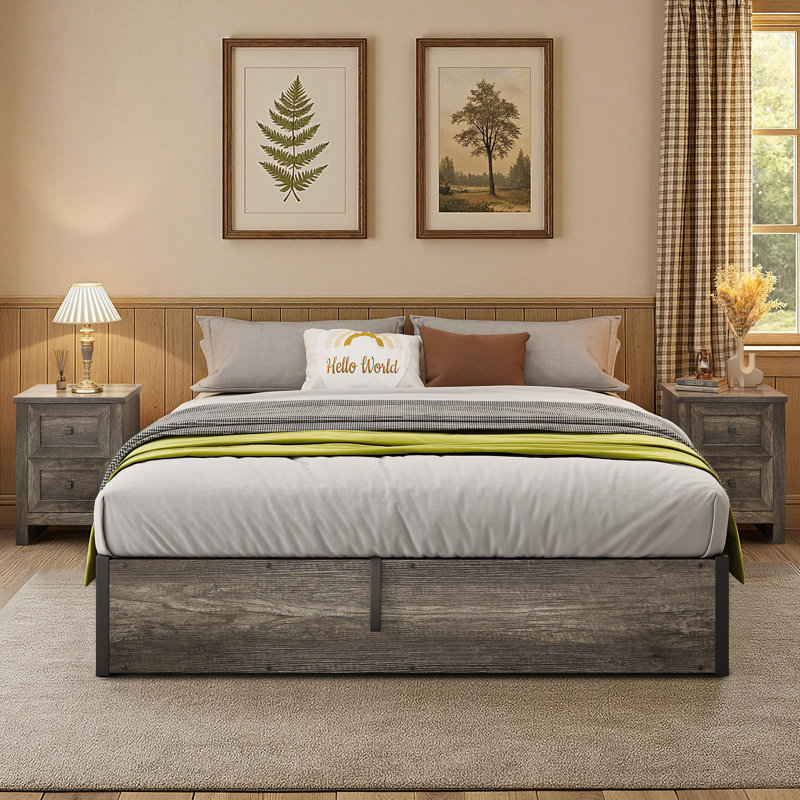 Lit de rangement Shila, Grand, gris