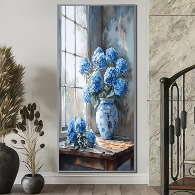Hortensias dans une nature morte scène II - hydrangées, art mural