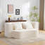Canapé moderne blanc avec 4 coussins-370937894