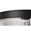 Grayson - Plafonnier encastré - Finition noir mat - Verre nervuré transparent-797591398-797591399