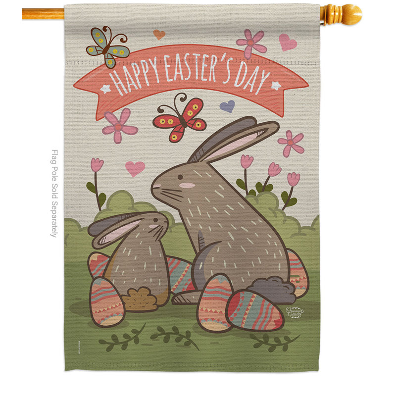 Drapeau en polyester à 2 côtés, H 40 po x l 28 po