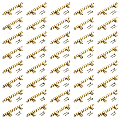 40 Pack Satin Nickel Modern Stainless Steel Cabinet Pulls, Bar Pulls, Drawer Pulls and Handle Pulls Model CPMBXMO0004 Hole Distance 5 1/16''