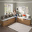 Banc de rangement en L avec coussin-170727039