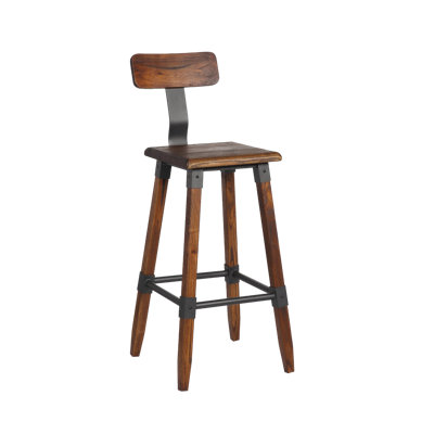 Tabouret de bar Elmwood au fini noyer