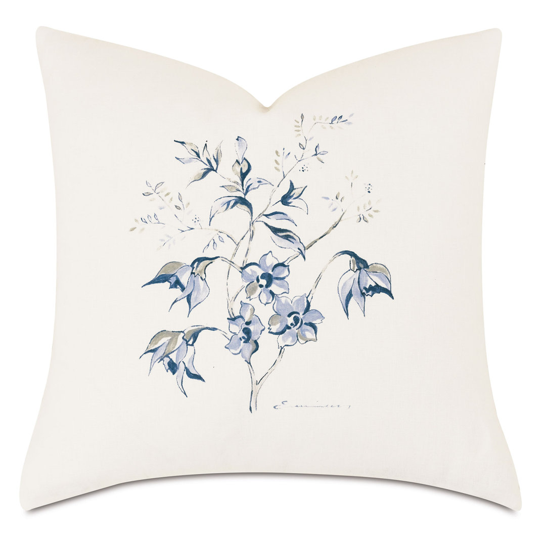 Liesl by Celerie Kemble Hand-Painted Decorative Square Pillow Cover & Insert Eastern Accents