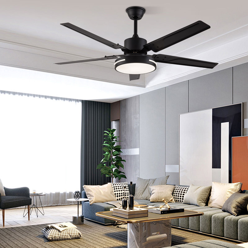 Ventilateur de plafond 48 pouces à 3 vitesses DEL avec télécommande
