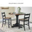 Tabouret en bois massif Taylen